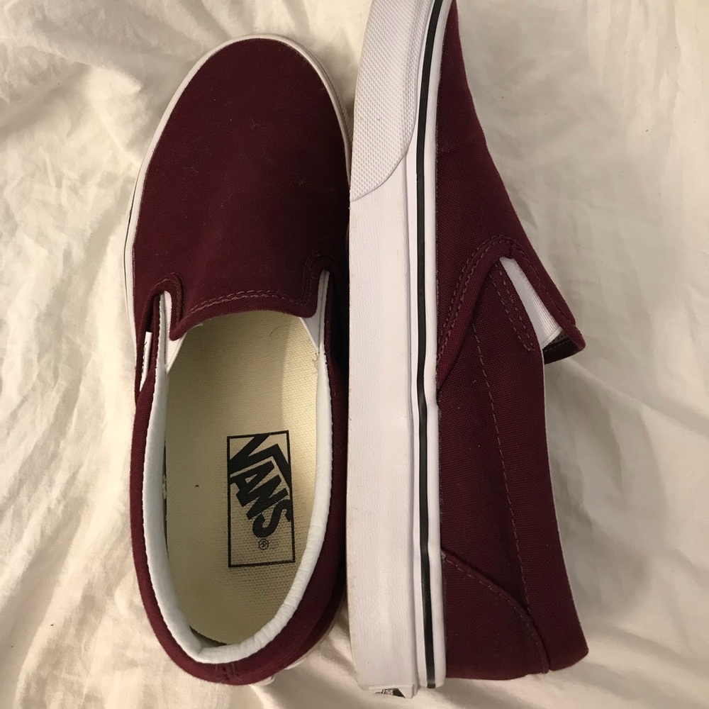 Maroon Vans Women’s size 7.5